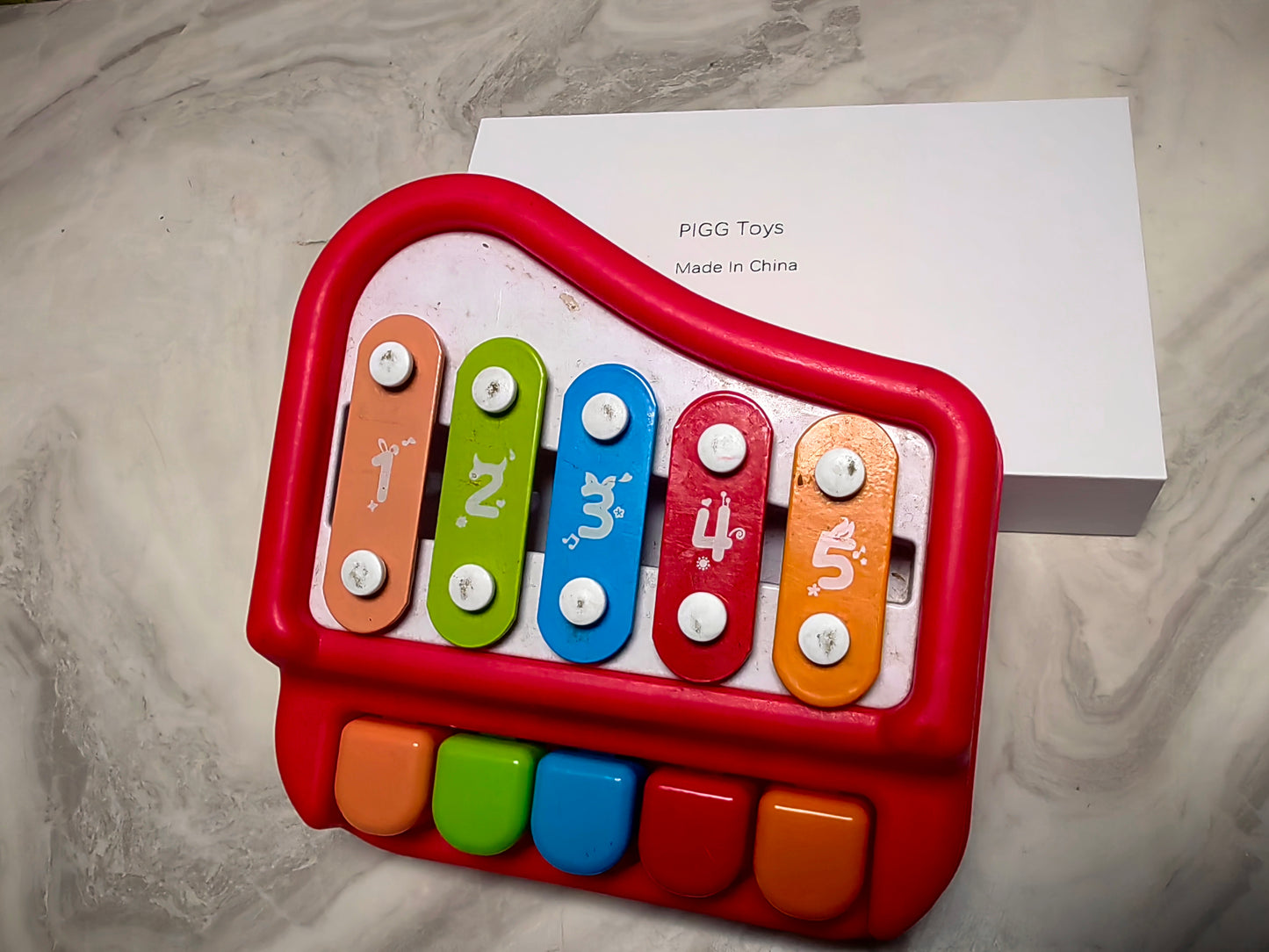 PIGG Children's octave hand-knocking piano happy big xylophone infant baby music puzzle enlightenment toy