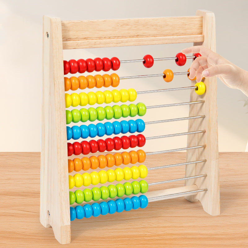 PIGG Montessori children's abacus calculation stand arithmetic kindergarten first grade teaching aids students abacus mental arithmetic addition and subtraction abacus