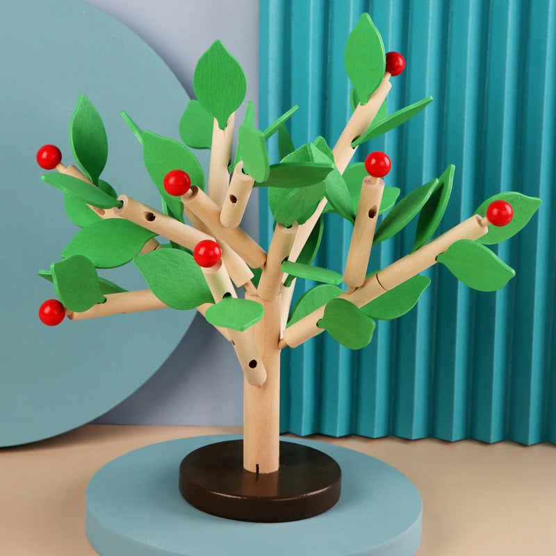 Kindergarten Educational Assembly and Disassembly Toy Model Wooden Baby Gift Children's Manual Leaf Puzzle Blocks