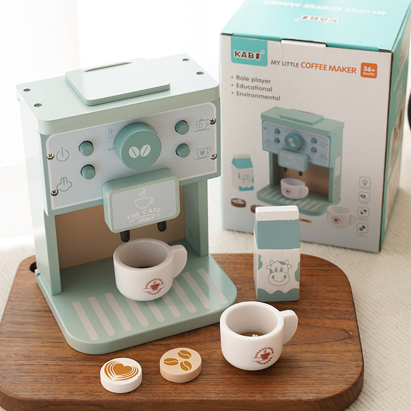 Wooden Tea Party Set for Little Girls, Tea Set Toddler Girl Toys, Pretend Play Tea Sets for Toddlers 3-5, Wooden Toys with Cupcake Stand & Play Kitchen Accessories for 3 4 5 6 Years Old Gifts