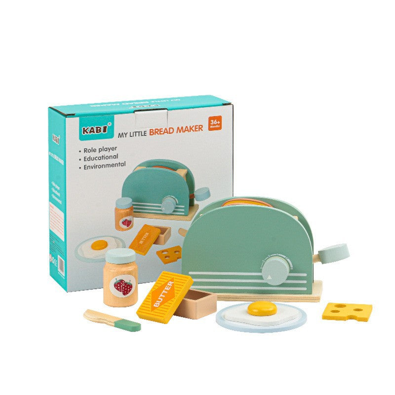 Wooden Tea Party Set for Little Girls, Tea Set Toddler Girl Toys, Pretend Play Tea Sets for Toddlers 3-5, Wooden Toys with Cupcake Stand & Play Kitchen Accessories for 3 4 5 6 Years Old Gifts