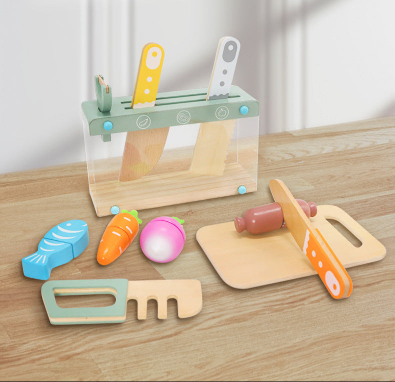 Wooden Tea Party Set for Little Girls, Tea Set Toddler Girl Toys, Pretend Play Tea Sets for Toddlers 3-5, Wooden Toys with Cupcake Stand & Play Kitchen Accessories for 3 4 5 6 Years Old Gifts