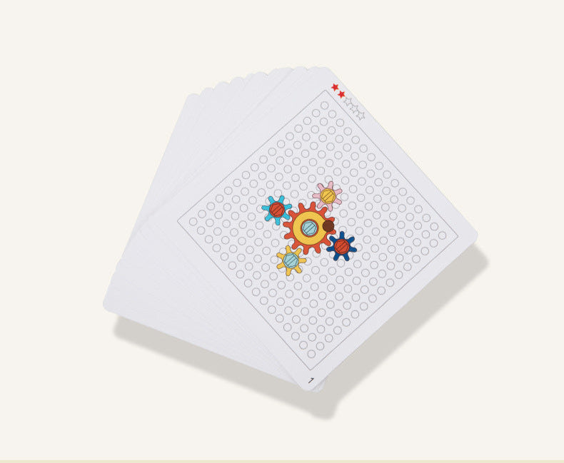 Montessori Toys Children's Wooden Color Recognition Matching Nuts Gears Mushroom Nails Assembly Educational Toys