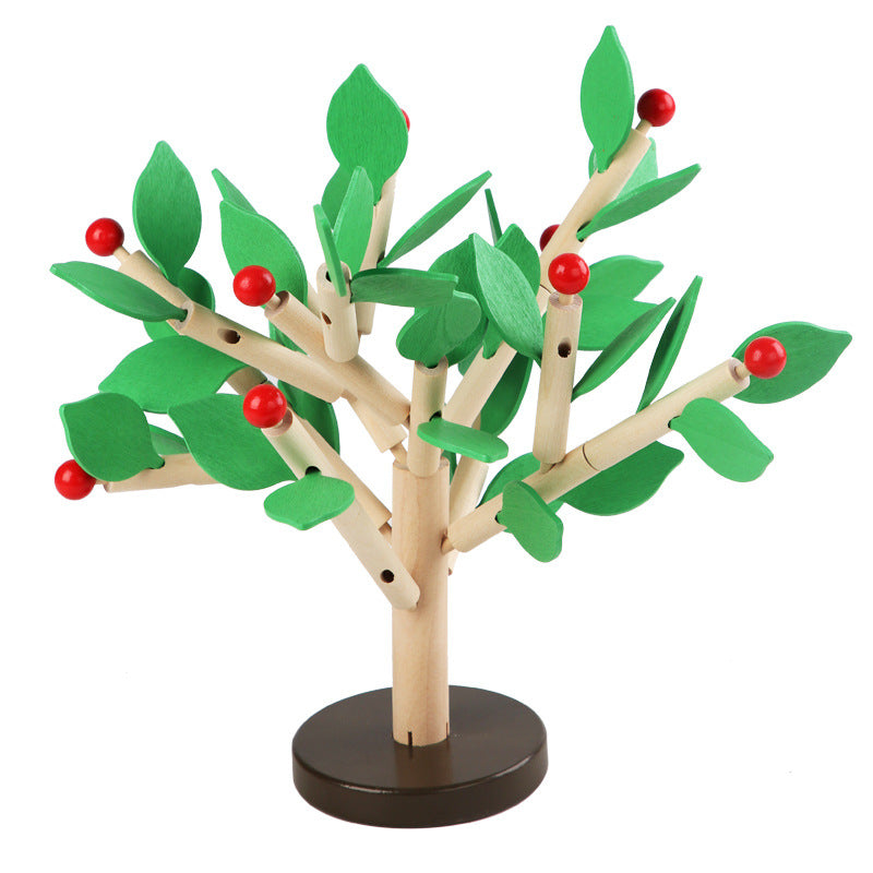 Kindergarten Educational Assembly and Disassembly Toy Model Wooden Baby Gift Children's Manual Leaf Puzzle Blocks